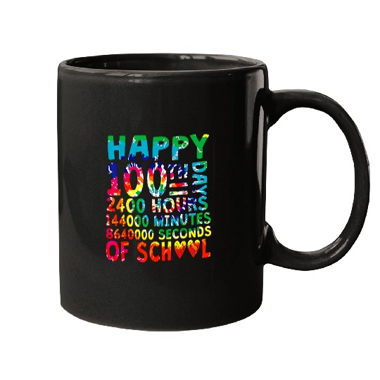 100th day of school tie dye teacher student kids Mugs
