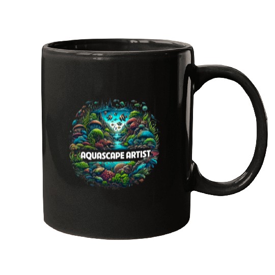 Aquascape Artist Natures Underwater Canvas Coral Reef Mugs