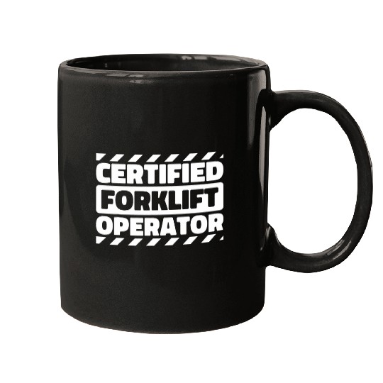 Forklifter 2Warehouse Logistics Certified Forklift Operator Mugs