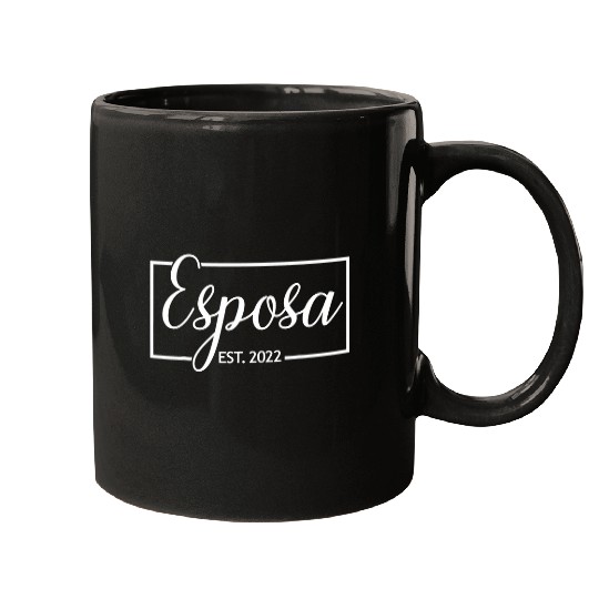 Esposa Est Latina Spanish Wedding Wife Husband Married Mugs