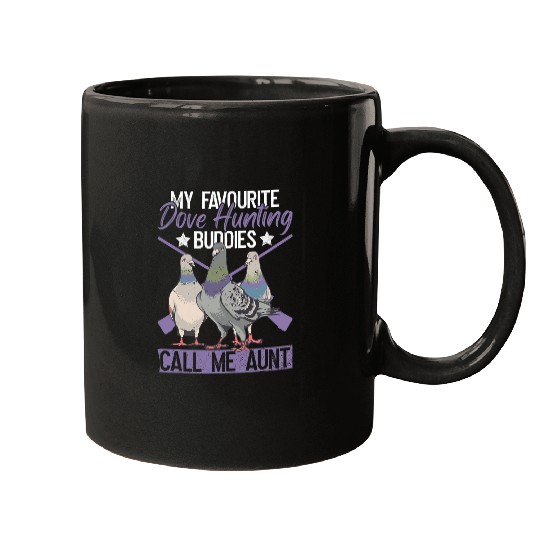 Dove Hunting Aunt And Dove Hunter Aunty Mugs