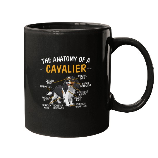Funny Anatomy Of A Cavalier For Dog Lovers Mugs