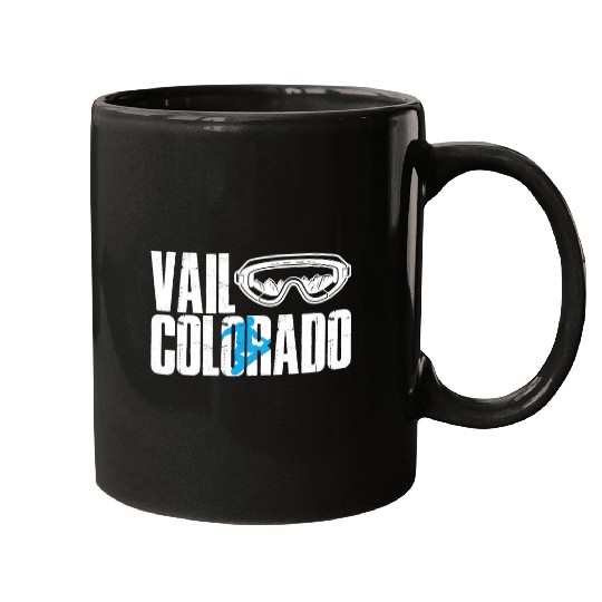 Skiing Ski Vail Colorado Snowboarding Mountain Snowboard Snowboarder Mugs