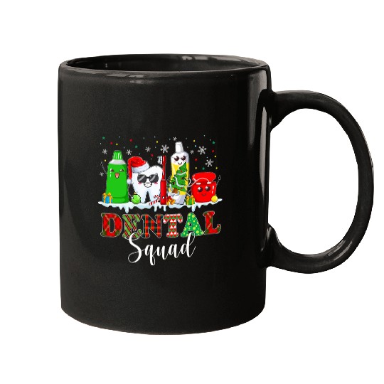 Christmas Dental Squad Dental Assistant Santa Hat Xmas Mugs