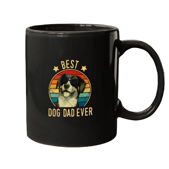bests Dog Dad Ever Entlebucher Mountain Dog Fathers Day Gift Mugs