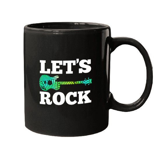 Electric Guitar Music Rock Music Band Bass Guitar Music Mugs