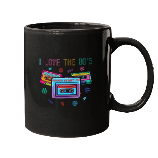 I Love The 80s Music 80s Rock Cassette Collector Mugs