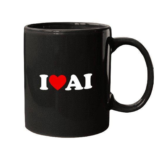 Lacrosse Gift I love AI Technology Robotics Future Innovation Funny Mugs