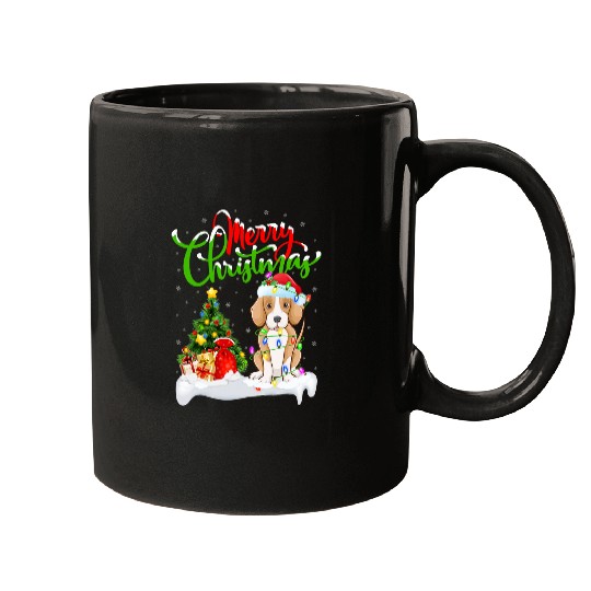 xmass Decorations Santa Foxhound Dog Christmas Mugs