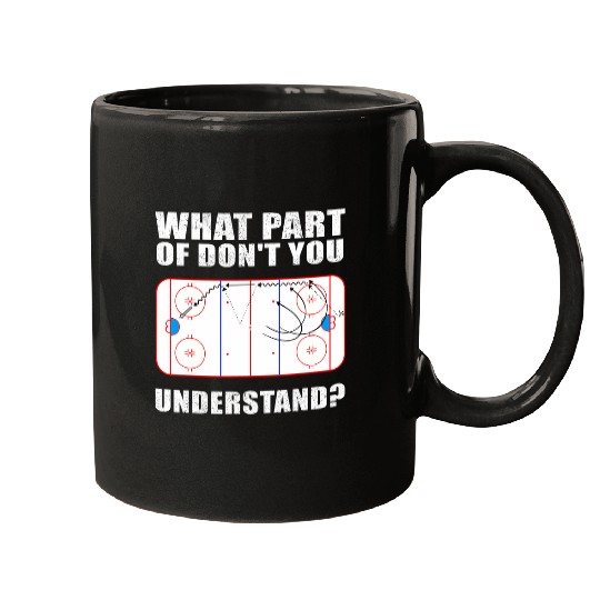 Funny Ice Hockey Designs For Men Women Hockey Coachs Diagram 21 Mugs