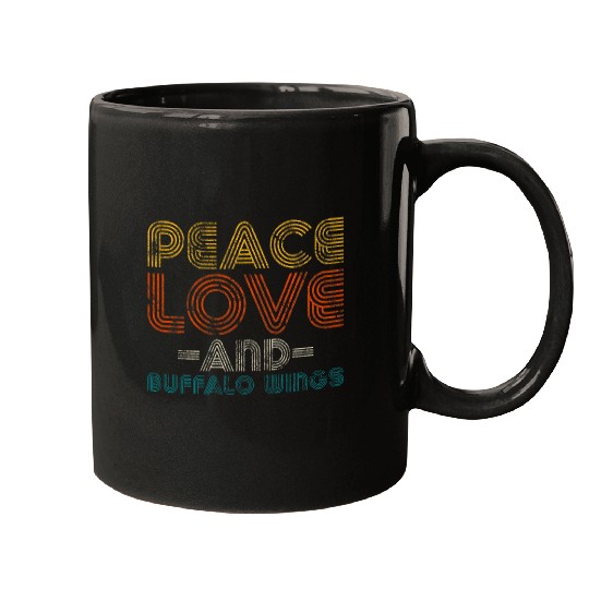 Funny Foodie Love Buffalo Wings Fast Food Lover Chef Mugs