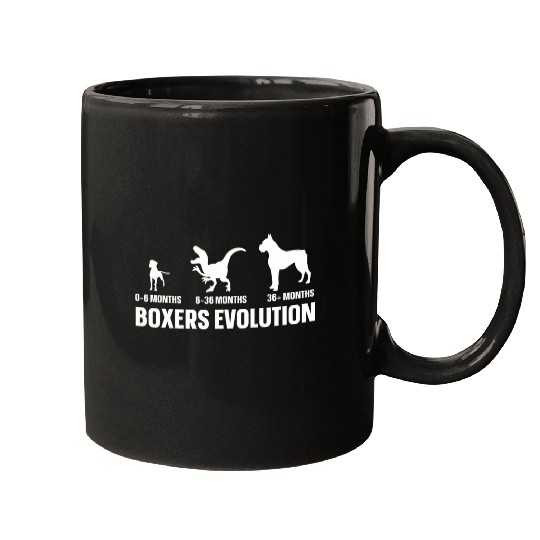 Boxers Evolution Design for a Boxer Owner Mugs