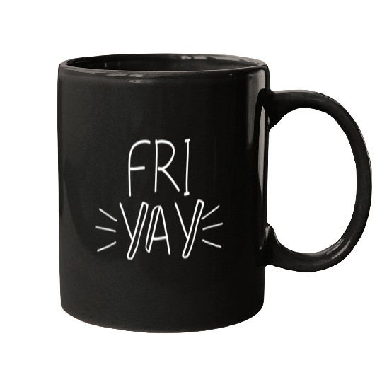 FriYay Friday Math Teacher Weekend School Funny Teacher Mugs