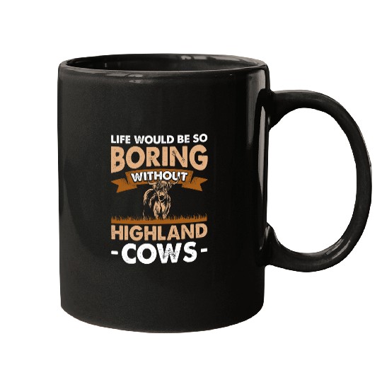 Cow Lover Highland Cattle Breeder Hairy Cow Farmer Highland Rancher 27 Mugs