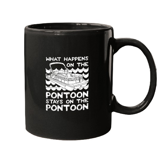 Pontoon Fun Fishing Pontooning Seats Kayak 4 Mugs