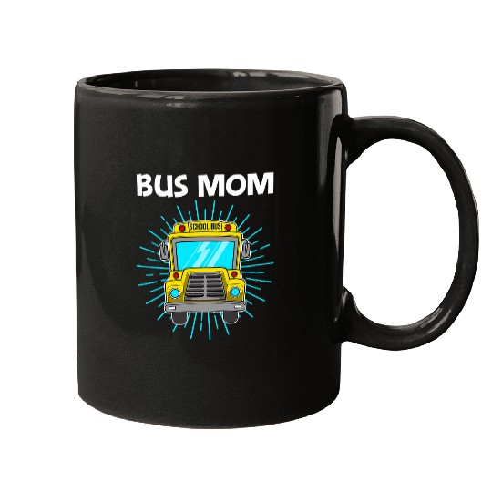 Cute Bus For Mom Mother Transport Vehicle School Bus Driver Mugs