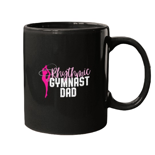 Cute Rhythmic Gymnast Dad Design Gymnastics Mugs