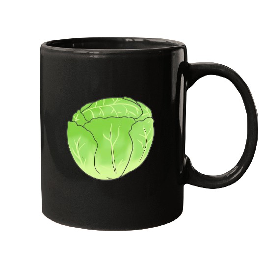Salad iceberg lettuce cabbage vegetable gardener cook Mugs