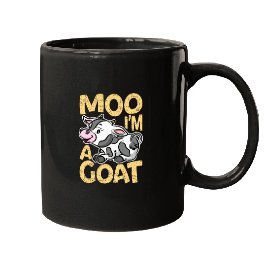Goats Lover Moo Im A Goats Funny Cow Lover For Men Women Cute Animal Mugs