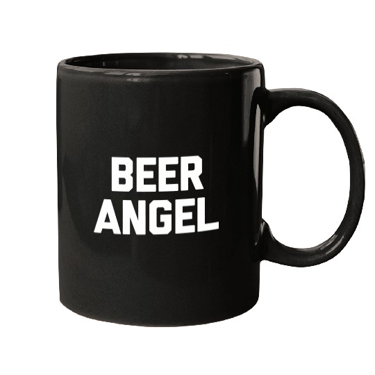 Beer Angel 2Funny Saying Sarcastic Novelty Cute Bartender Mugs