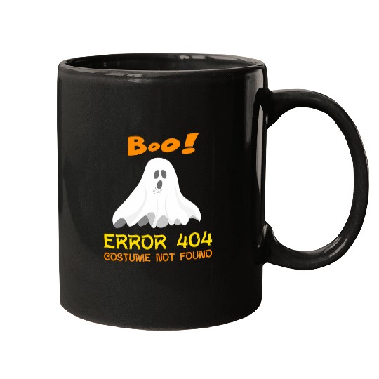 Error 404 Costume Not Found Boo Halloween Mugs