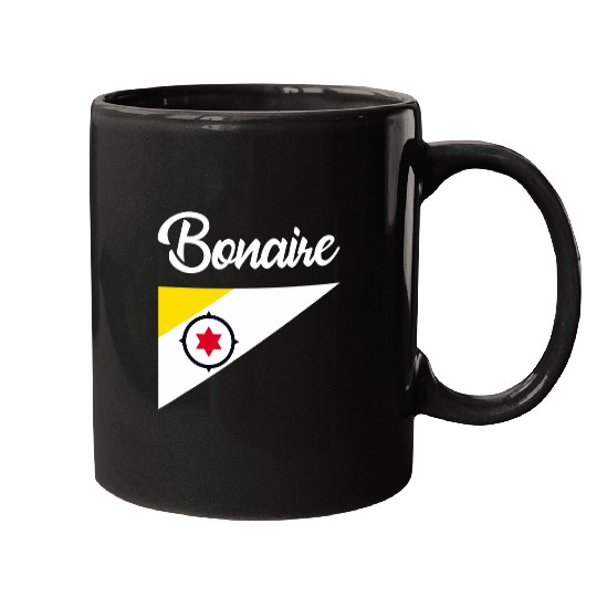 Blue Artwork Barbados Flag Mugs