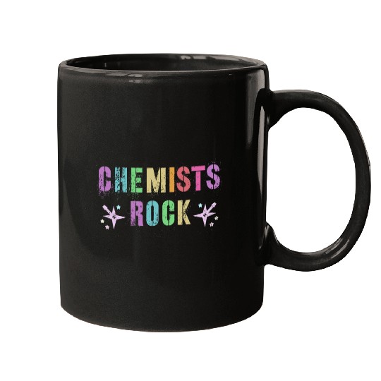 Funny CHEMISTS ROCK Family Chemistry Rockstar Squad Mugs