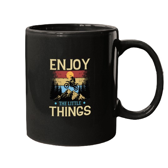 Enjoy The Little Things Dirt Bike Mugs