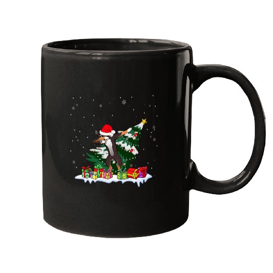 Dabbings Rhodesian Ridgeback Christmas Tree Santa Boy Girls Mugs