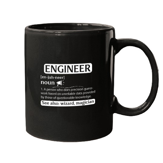 Engineer Noun Definition engineering Computer civil Mugs