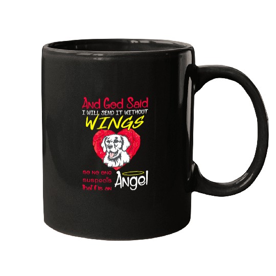 Kuvasz Angel Without Wings Gift Mugs