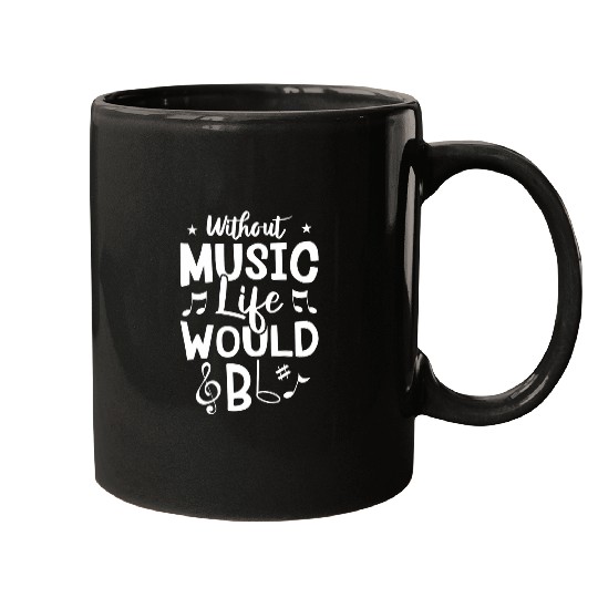 Drummer Guitar Without Music Life Would Be Borning Mugs