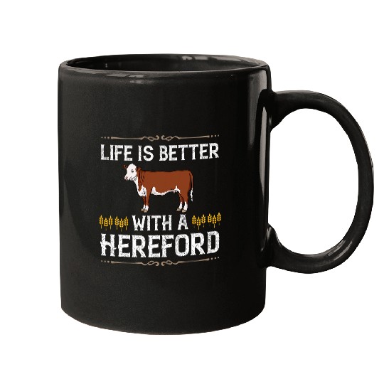 Cow Lover Hereford Cow Cattle Bull Beef Farm 23 Mugs