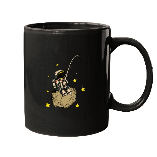 Astronaut Fishing Mugs