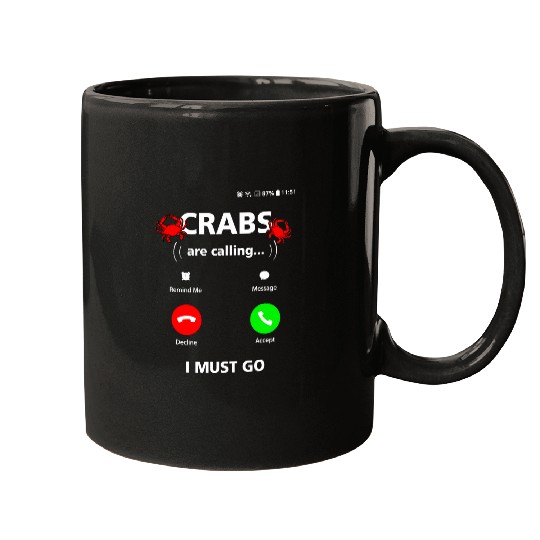 Funny Crabbing Men Blue Crab Lover Maryland Mugs