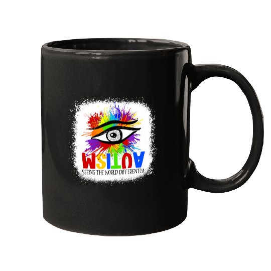 Bleached AUTISM seeing the world differently Eye Painting Mugs