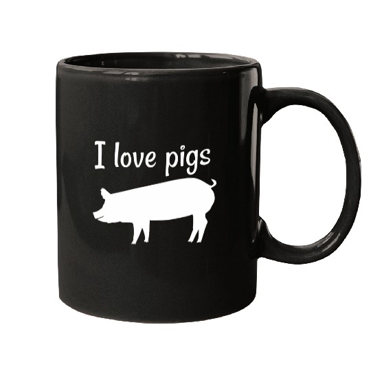 I Love Pigs Awesome Pig Farmer Animal Lover Farm Animals Tee 23 Mugs