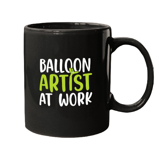 Balloon Artist At Work Balloon Twister Mugs