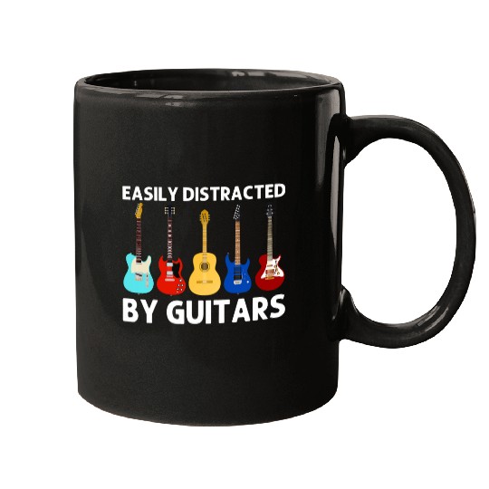 Funny Guitar Art Men Women Guitar Lovers Players Guitarists 2 Mugs