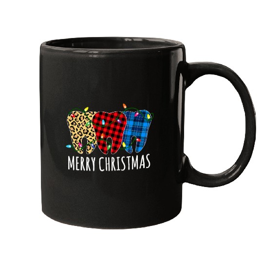 Merry Christmas Dental Assistant buffalo plaids Christmas 21 Mugs