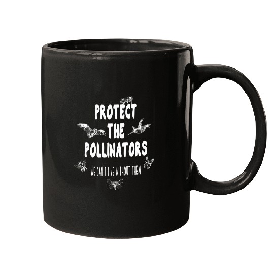 Protect the Pollinators Butterfly Bat Bees Moth Nature Gift Mugs