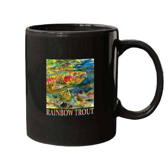 Fishing Rainbow Trout Fishing Design Fisher Mugs