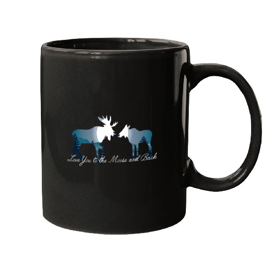 Lacrosse Gift Love You to the Moose and Back Mugs