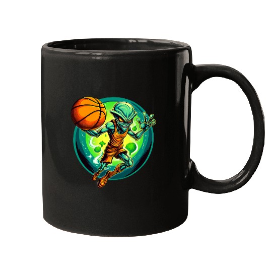 Basketball Alien Mugs