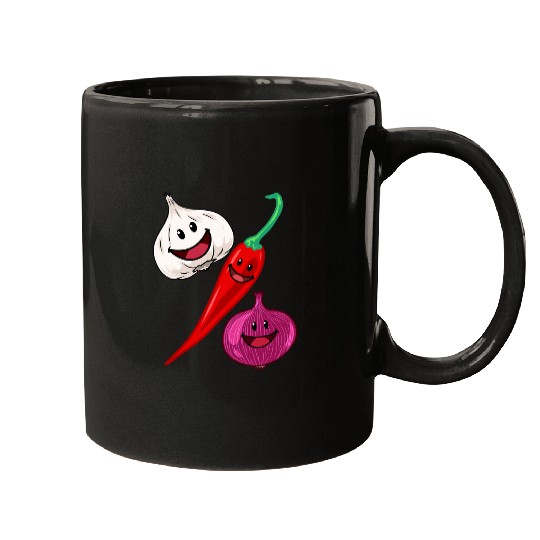 Garlic pepper chili spices kitchen cooking amateur chef cook Mugs