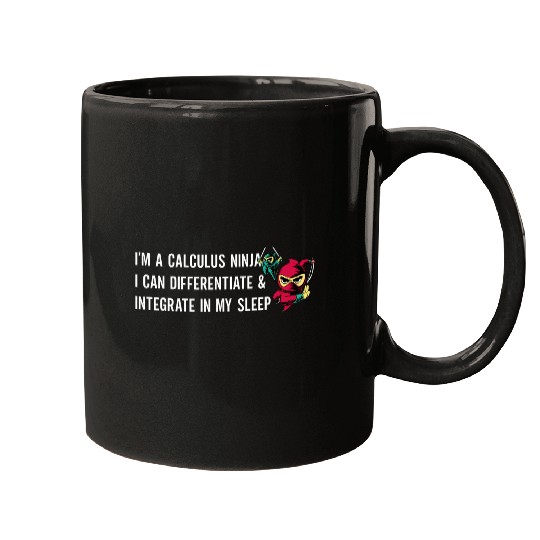 Funny Calculus Ninja Joke Math Teacher or College Student Mugs