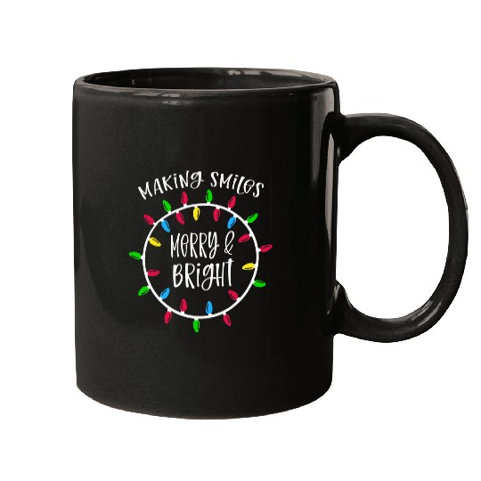 Merry Christmas Dental Squad Making Smiles Merry Bright Mugs