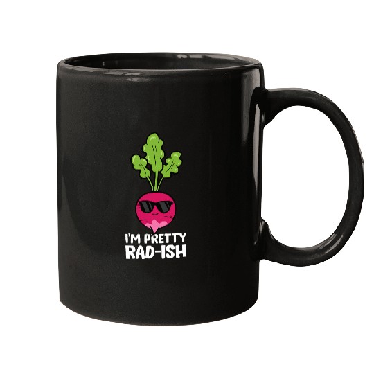Lacrosse Gift Im Pretty Radish Vegetable Pun Love Radish Mugs