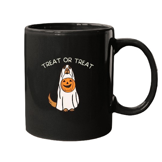 golden retriever ghosts halloween trick or treat dog lovers Mugs