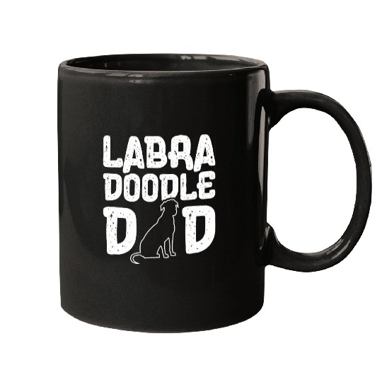 Labradoodle Dad Dog Daddy Fatherhood Fathers Day Papa Mugs
